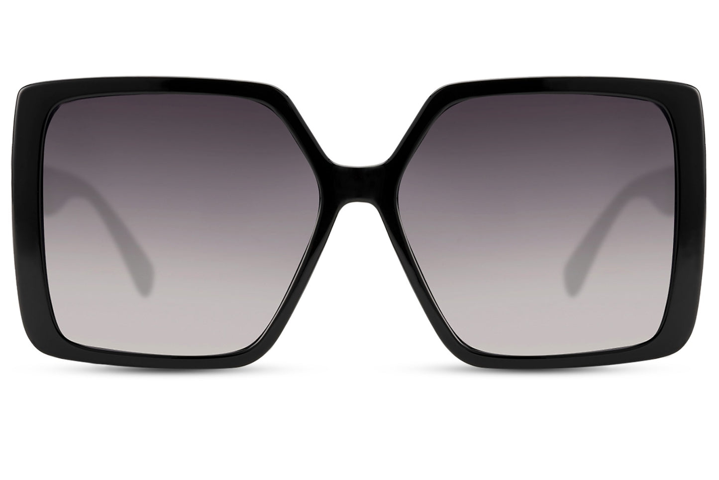 Chic oversized sunglasses with black frame, modern women sunglasses for city style, daily wear and stylish outfits