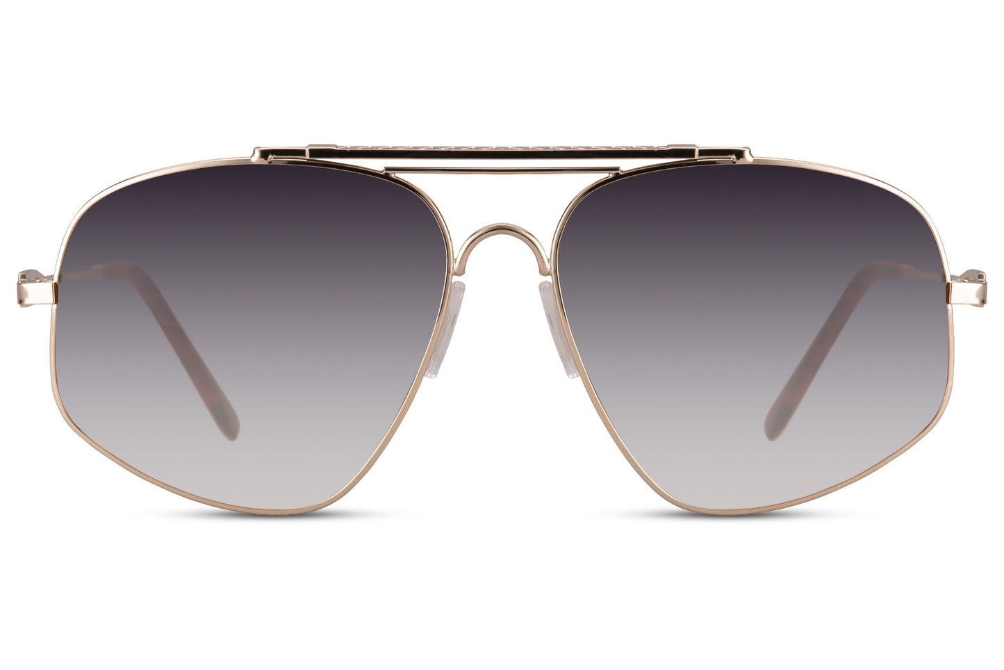 Classic aviator sunglasses for men with grey gradient lenses and metal frame, designed for timeless everyday wear