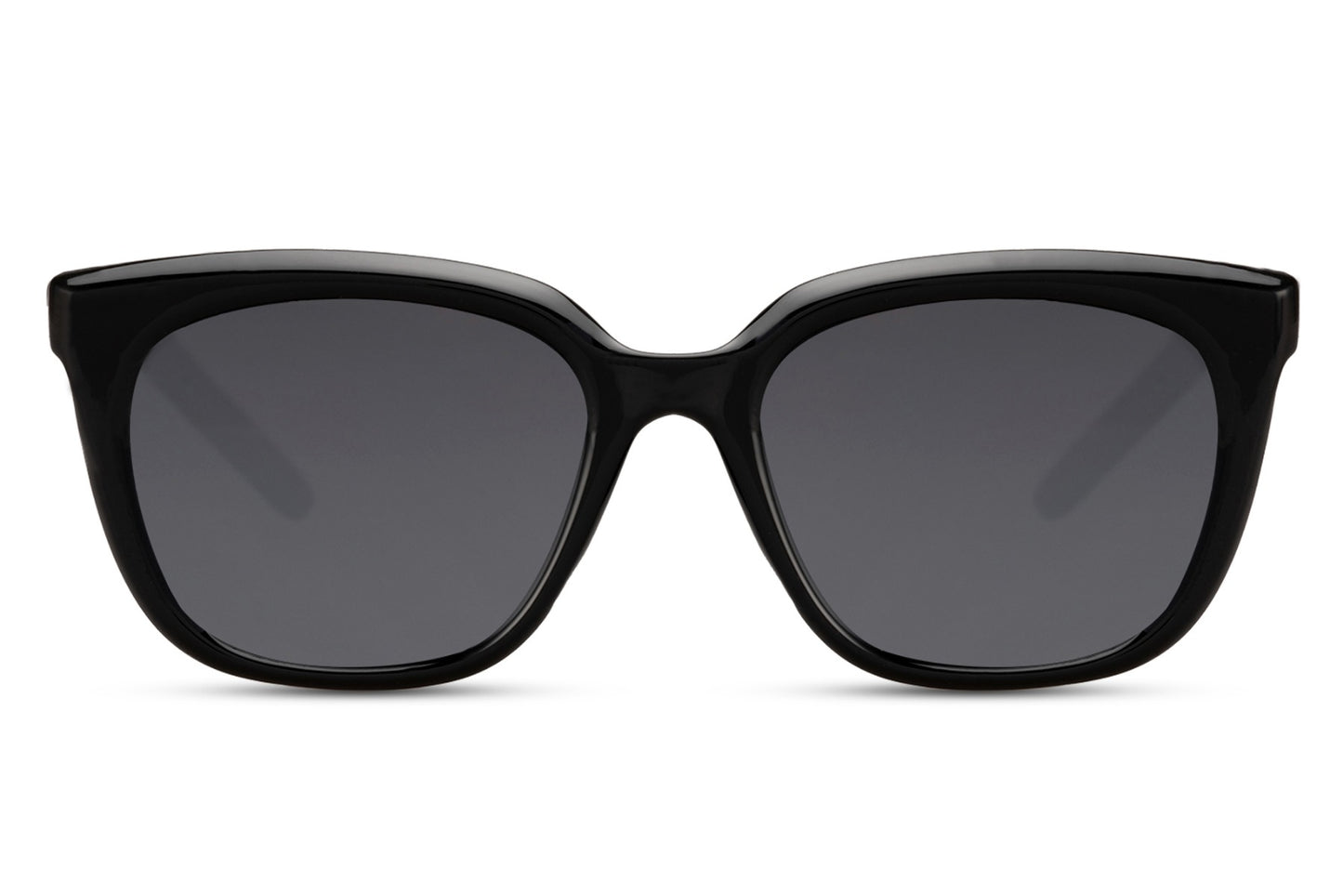 Classic women’s black square sunglasses with oversized silhouette and sleek modern styling for casual outfits