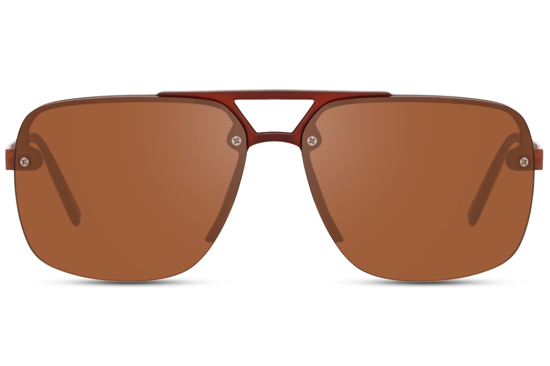 Classic brown aviator sunglasses with a retro-inspired design for comfortable everyday wear