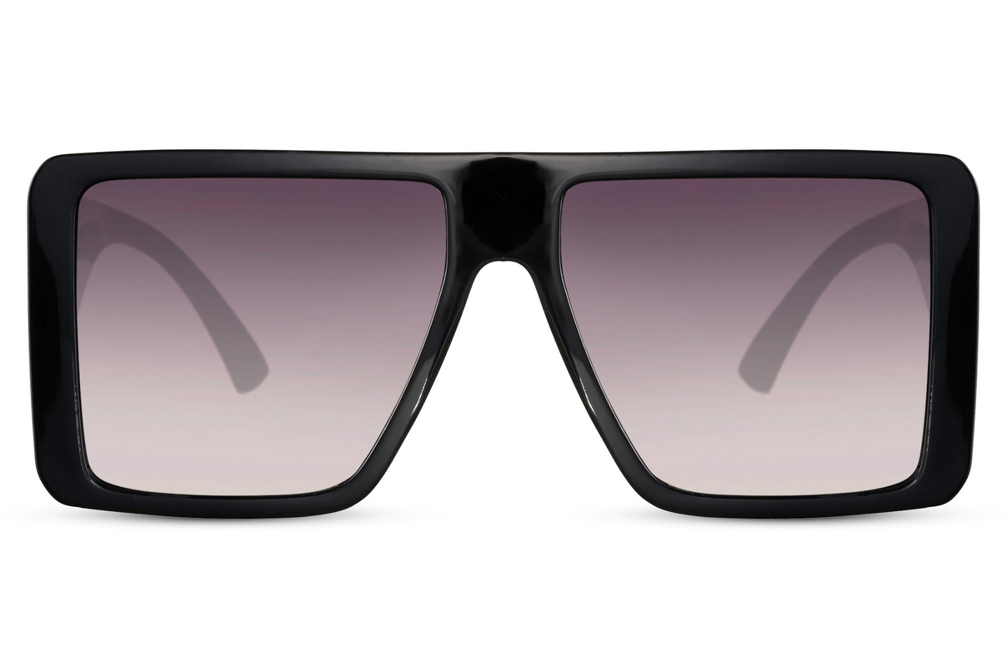 Classic oversized square sunglasses with black frame and tinted lenses, designed for timeless style and everyday wear