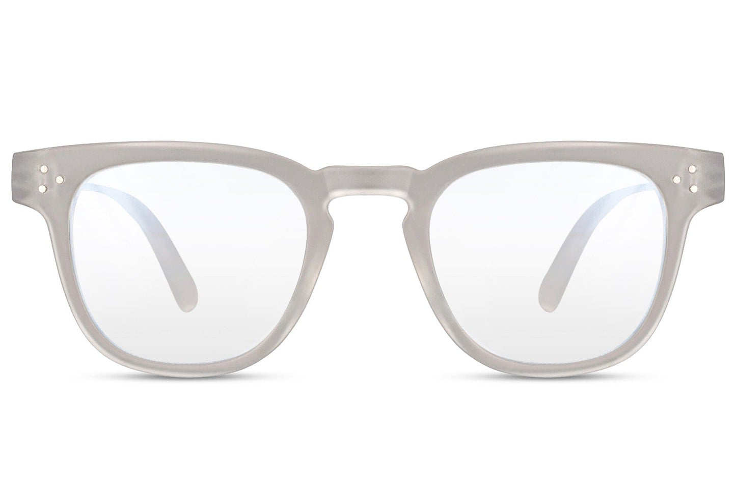 Square frame computer glasses with blue light protection lenses for students, remote work and screen users