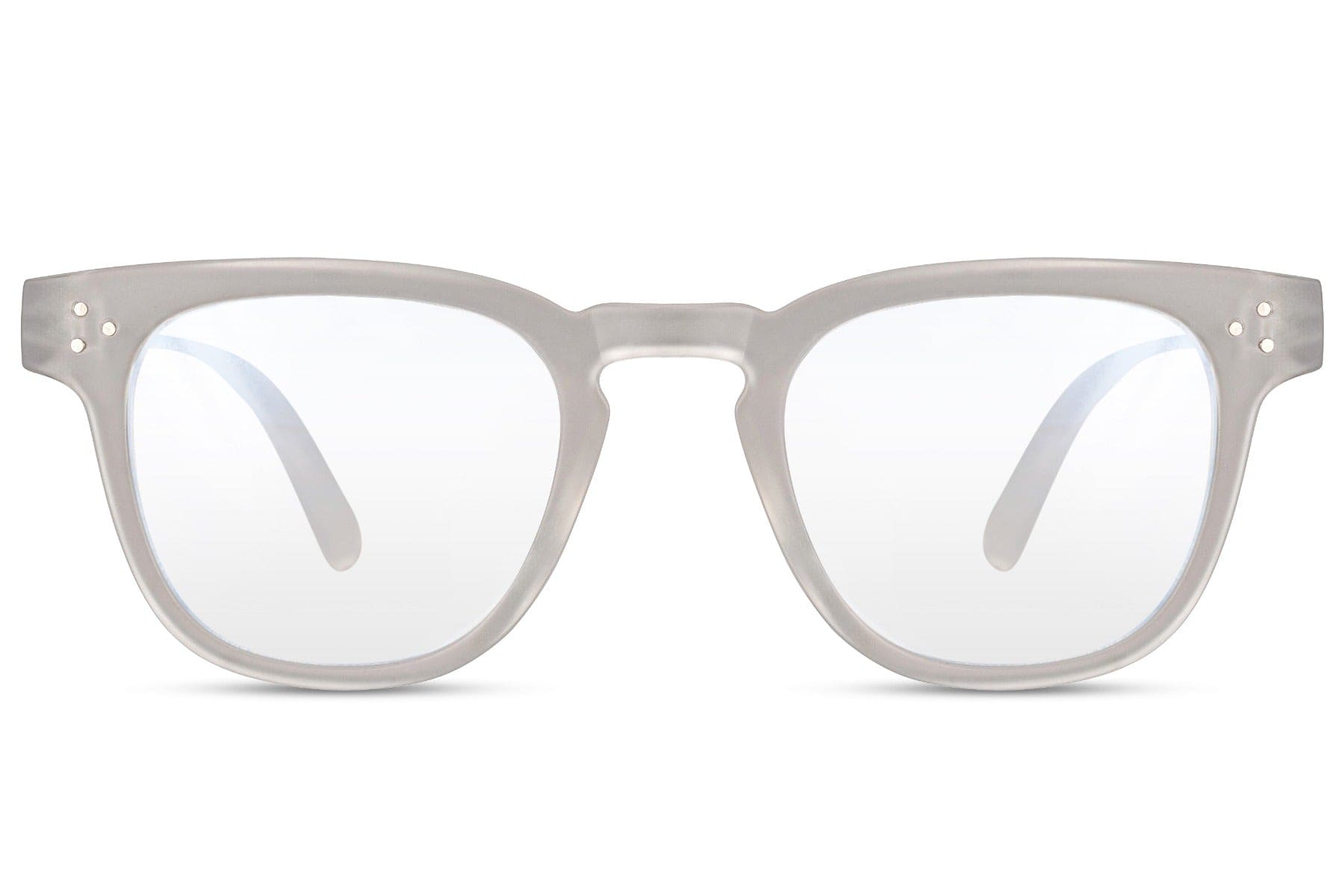 Square frame computer glasses with blue light protection lenses for students, remote work and screen users