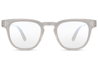 Square frame computer glasses with blue light protection lenses for students, remote work and screen users