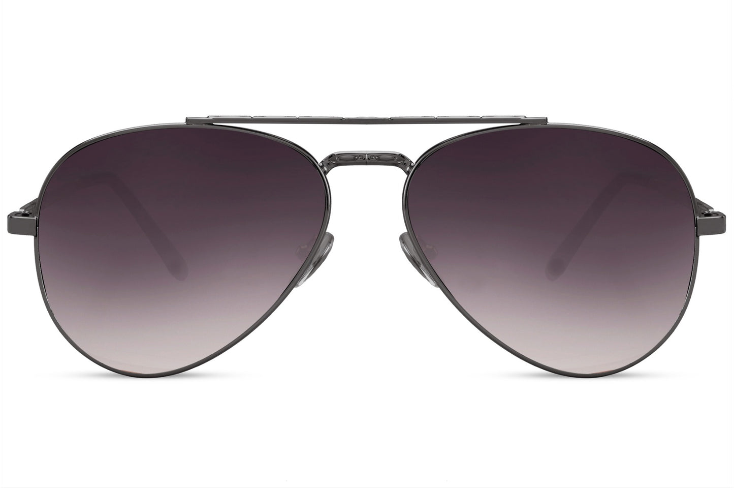 Dark lens aviator sunglasses with metal frame, offering a premium look with versatile styling for casual and smart outfits