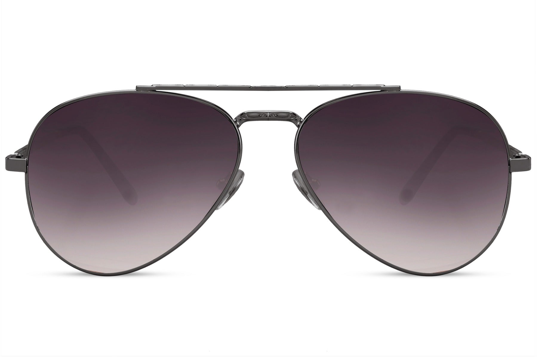 Dark lens aviator sunglasses with metal frame, offering a premium look with versatile styling for casual and smart outfits