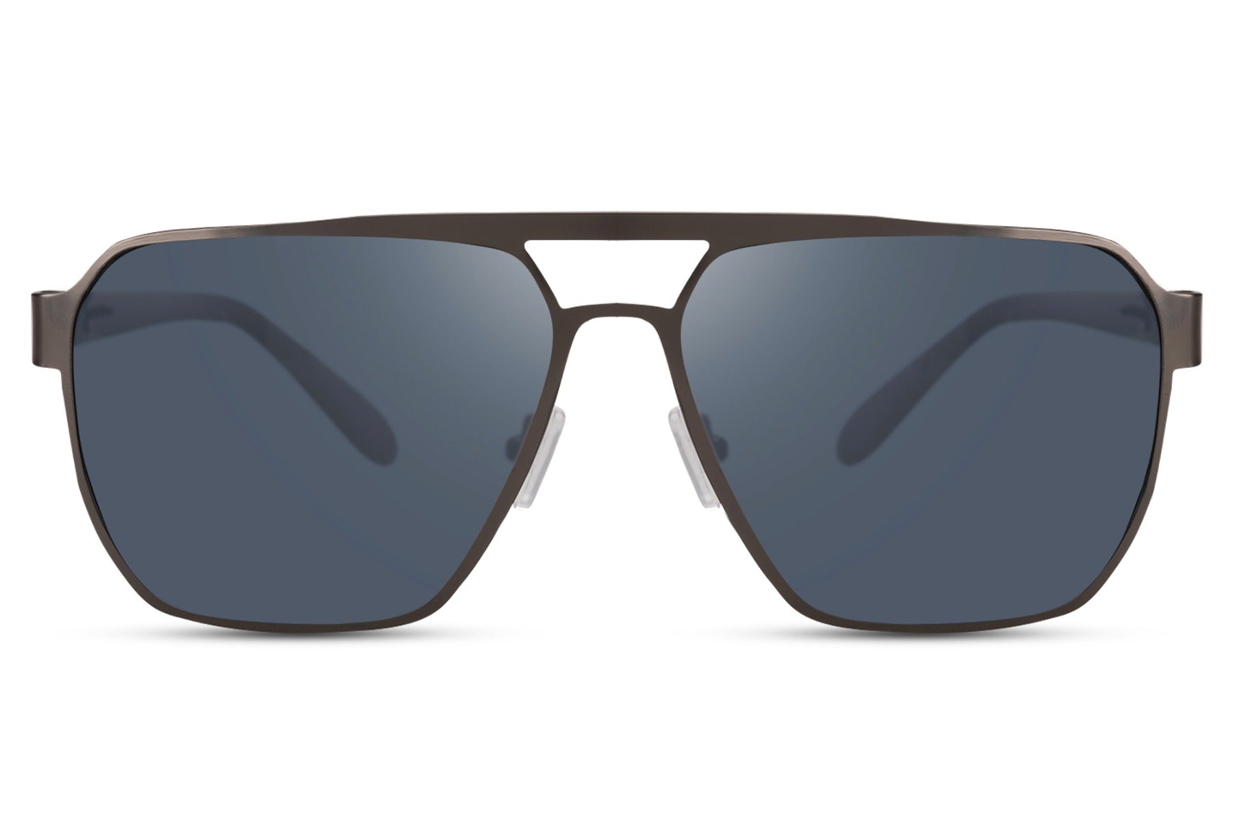 Dark blue aviator sunglasses with sleek pilot frame, ideal for modern city outfits and casual wear
