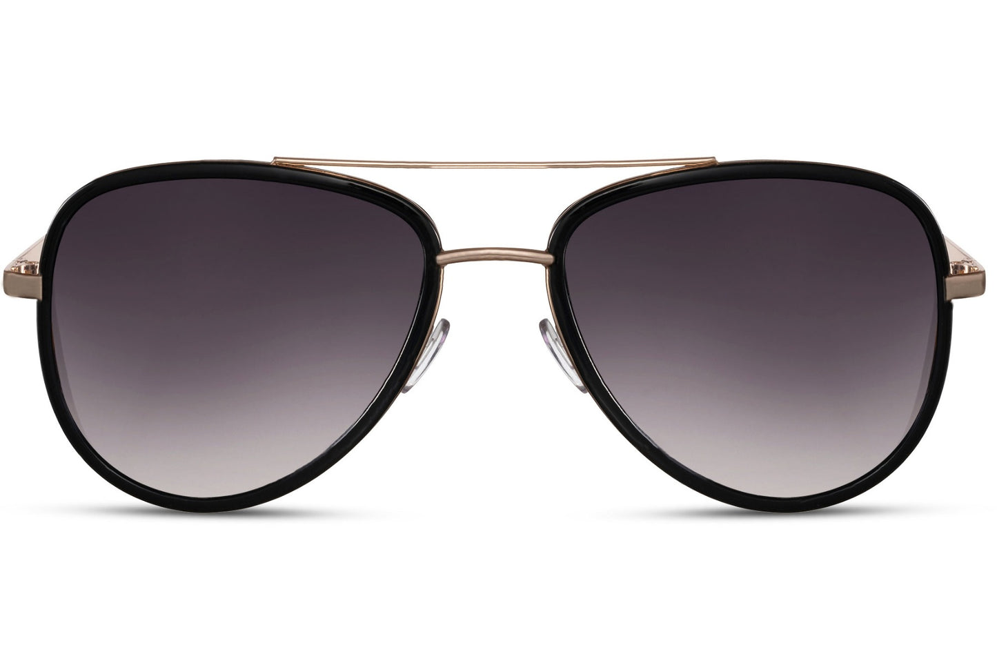 Dark gradient aviator sunglasses with metal frame, offering UV protection and a refined everyday look with a comfortable fit