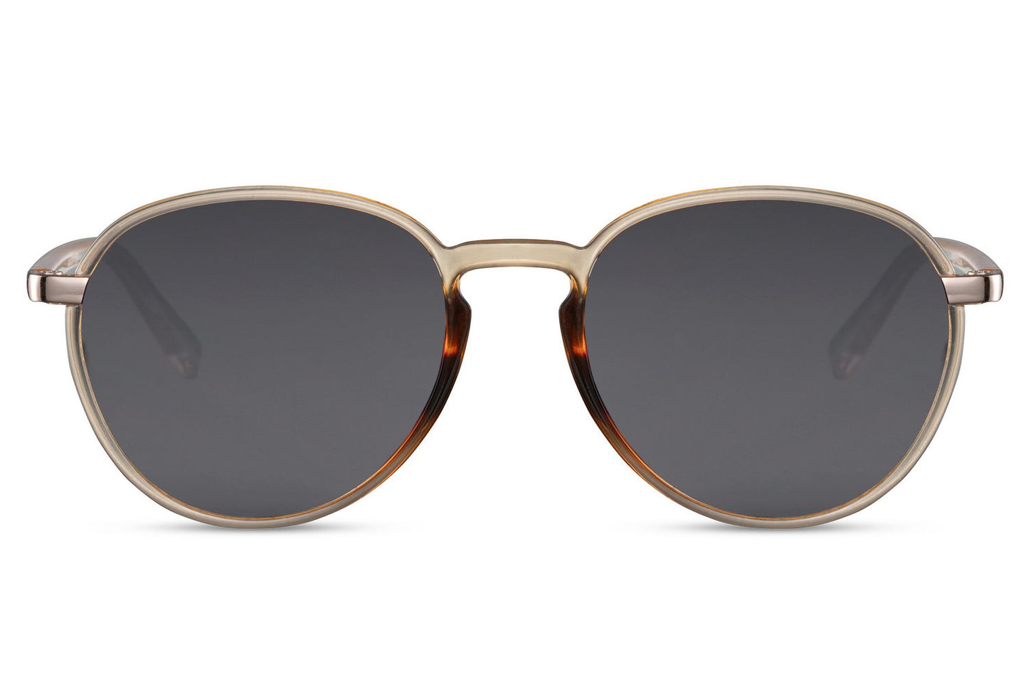 Dark grey aviator sunglasses with UV protection, suitable for everyday wear and minimal styling