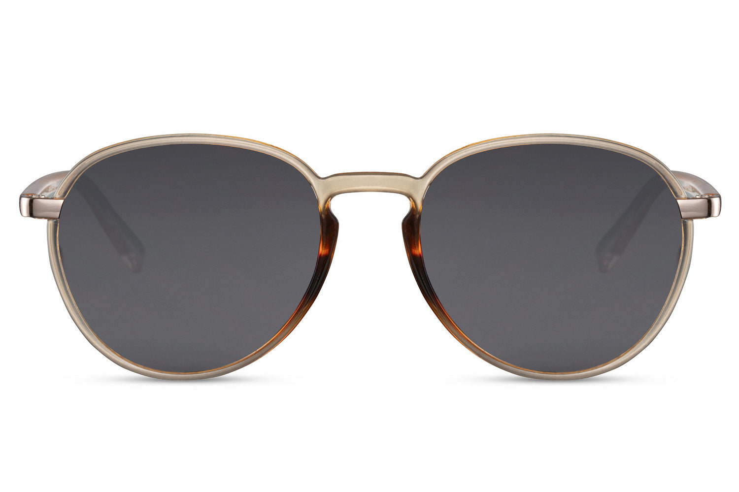Dark grey aviator sunglasses with UV protection, suitable for everyday wear and minimal styling