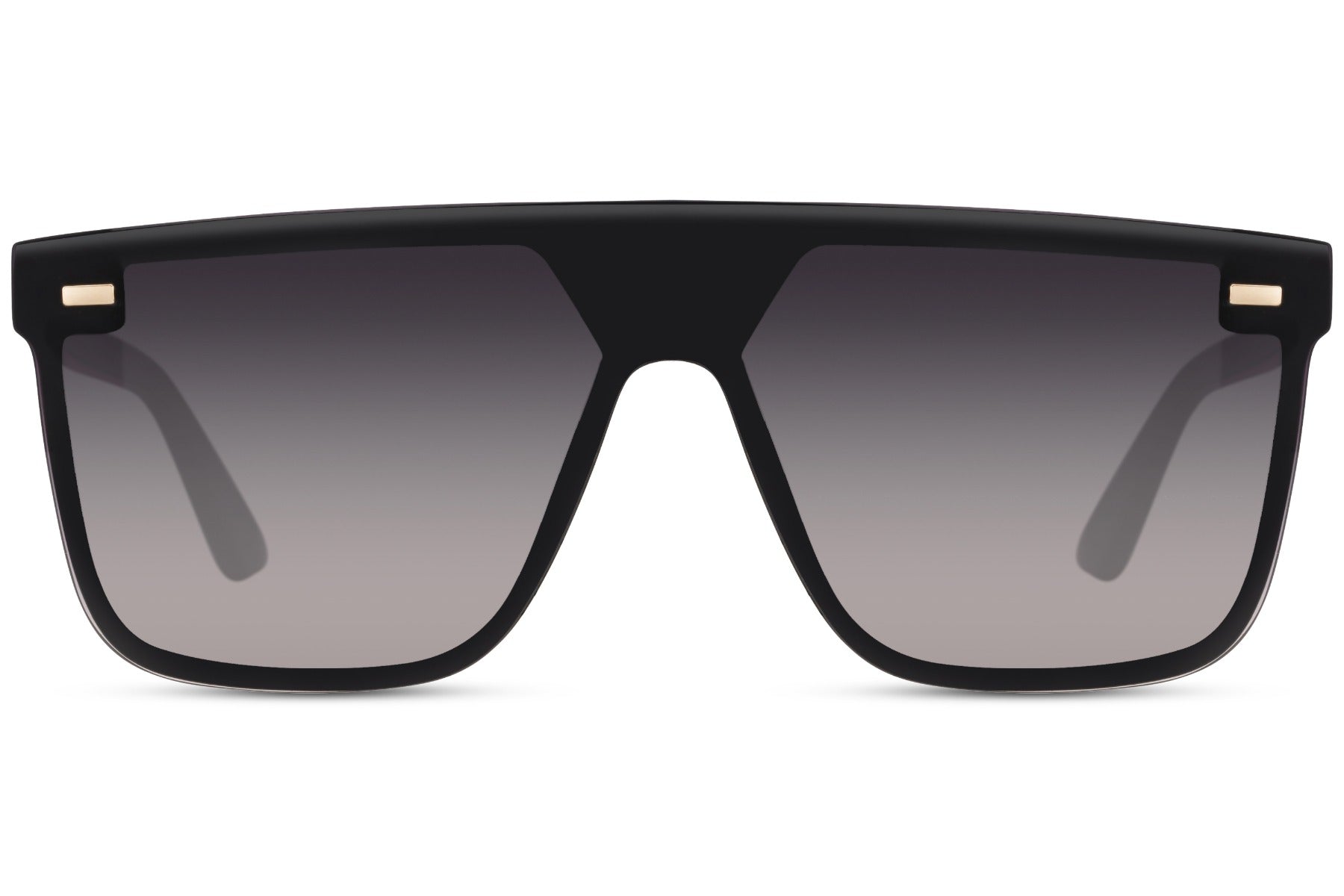 Two-tone aviator sunglasses with dark grey lenses, combining modern design with a versatile daily wear look