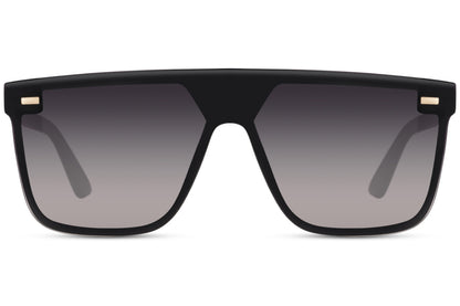 Two-tone aviator sunglasses with dark grey lenses, combining modern design with a versatile daily wear look