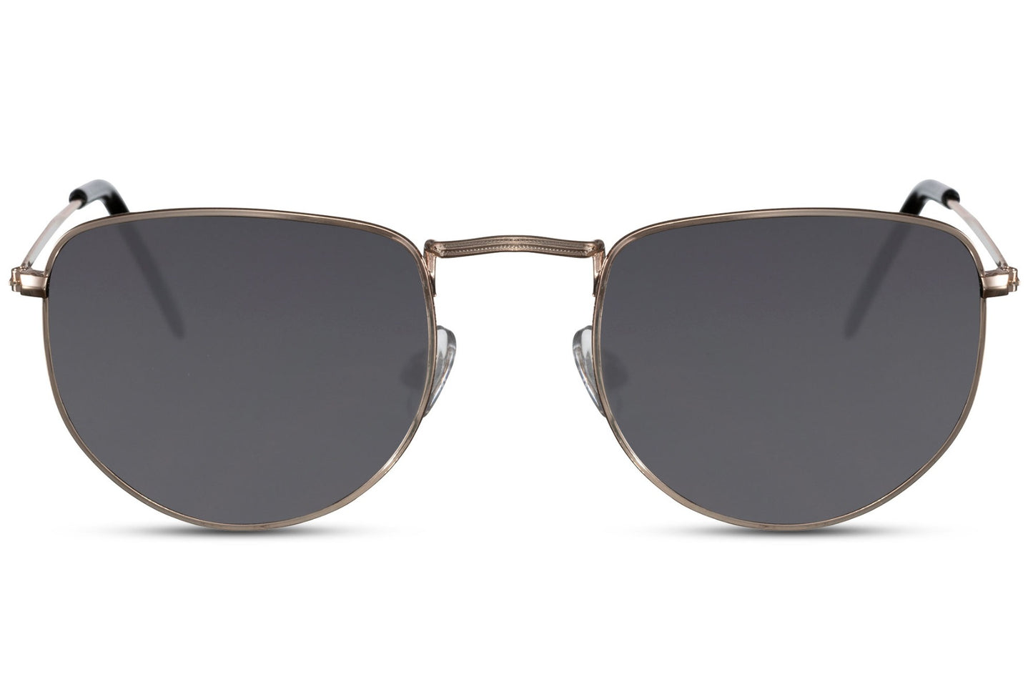 Dark lens aviator pilot sunglasses with minimal metal frame, perfect for daily wear and versatile styling