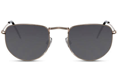 Dark lens aviator pilot sunglasses with minimal metal frame, perfect for daily wear and versatile styling