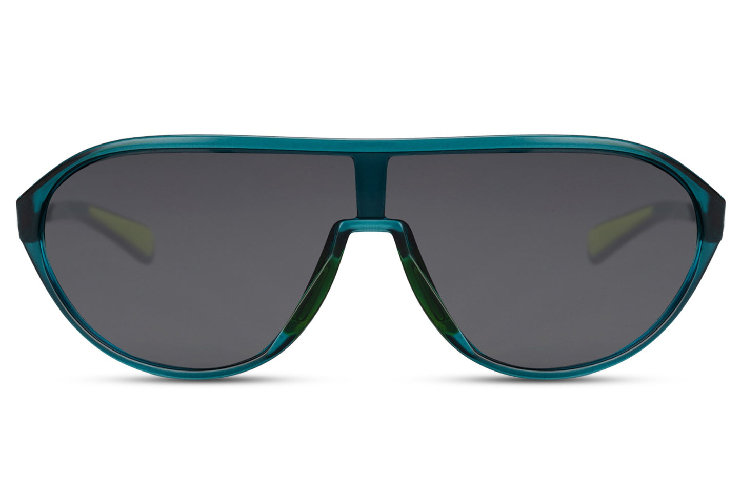 Dark lens aviator sports sunglasses offering glare reduction and comfort for long outdoor activities