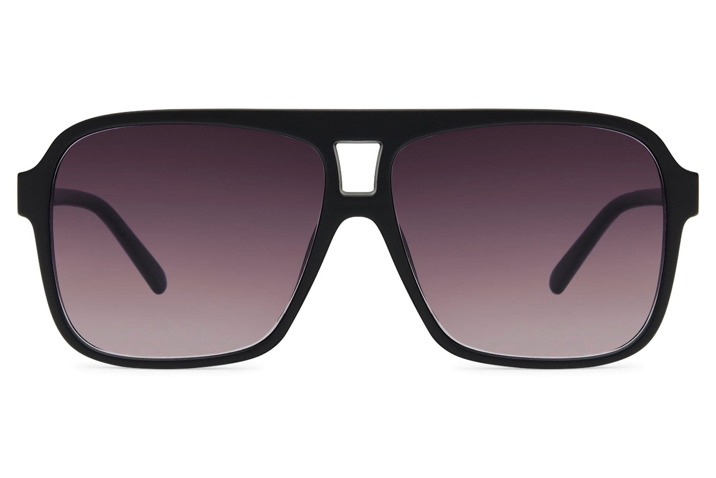 Dark purple tinted aviator sunglasses designed for night style and fashion-forward looks with subtle glare reduction