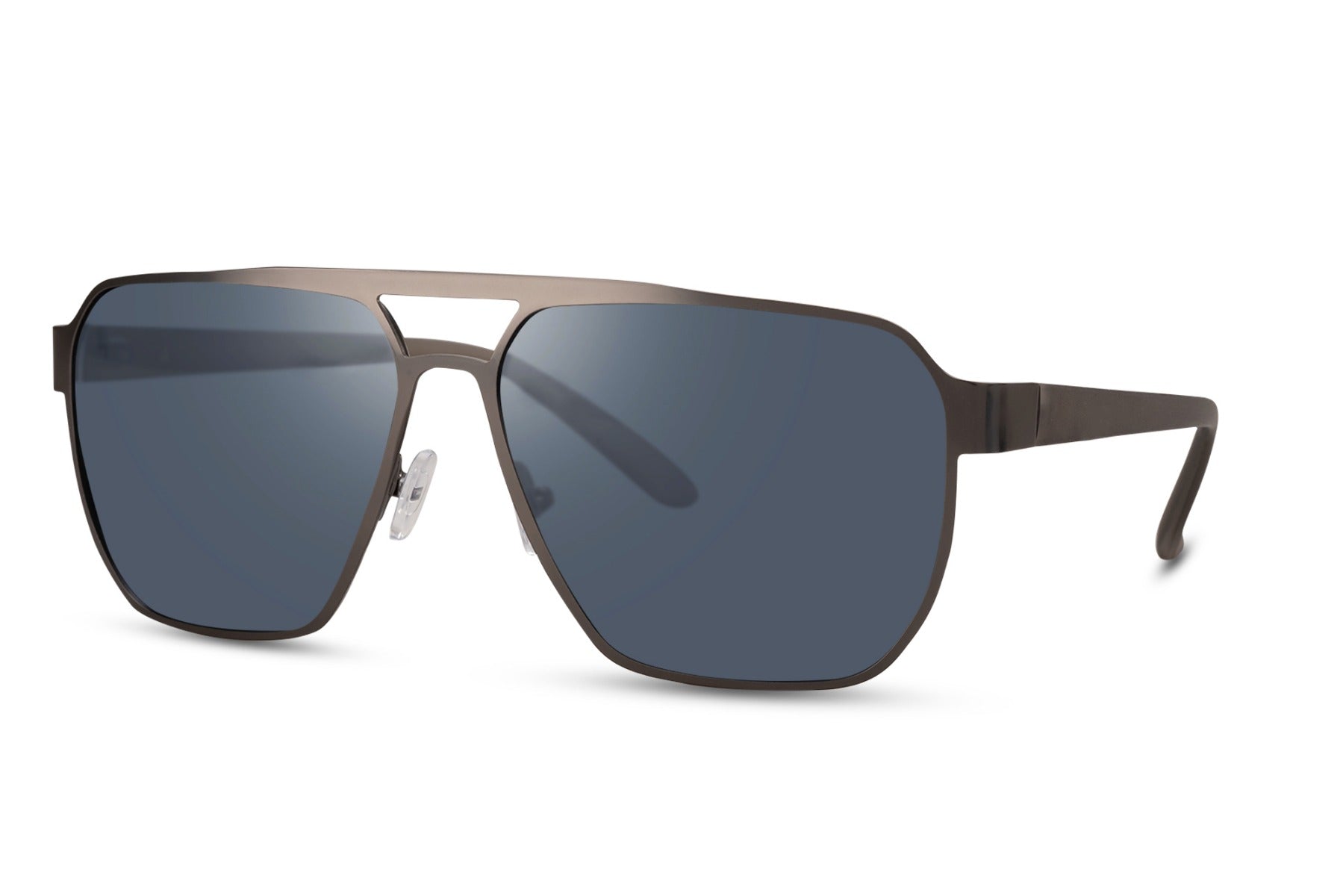 Dark tinted aviator sunglasses with pilot frame, suitable for urban fashion and versatile outfit combinations