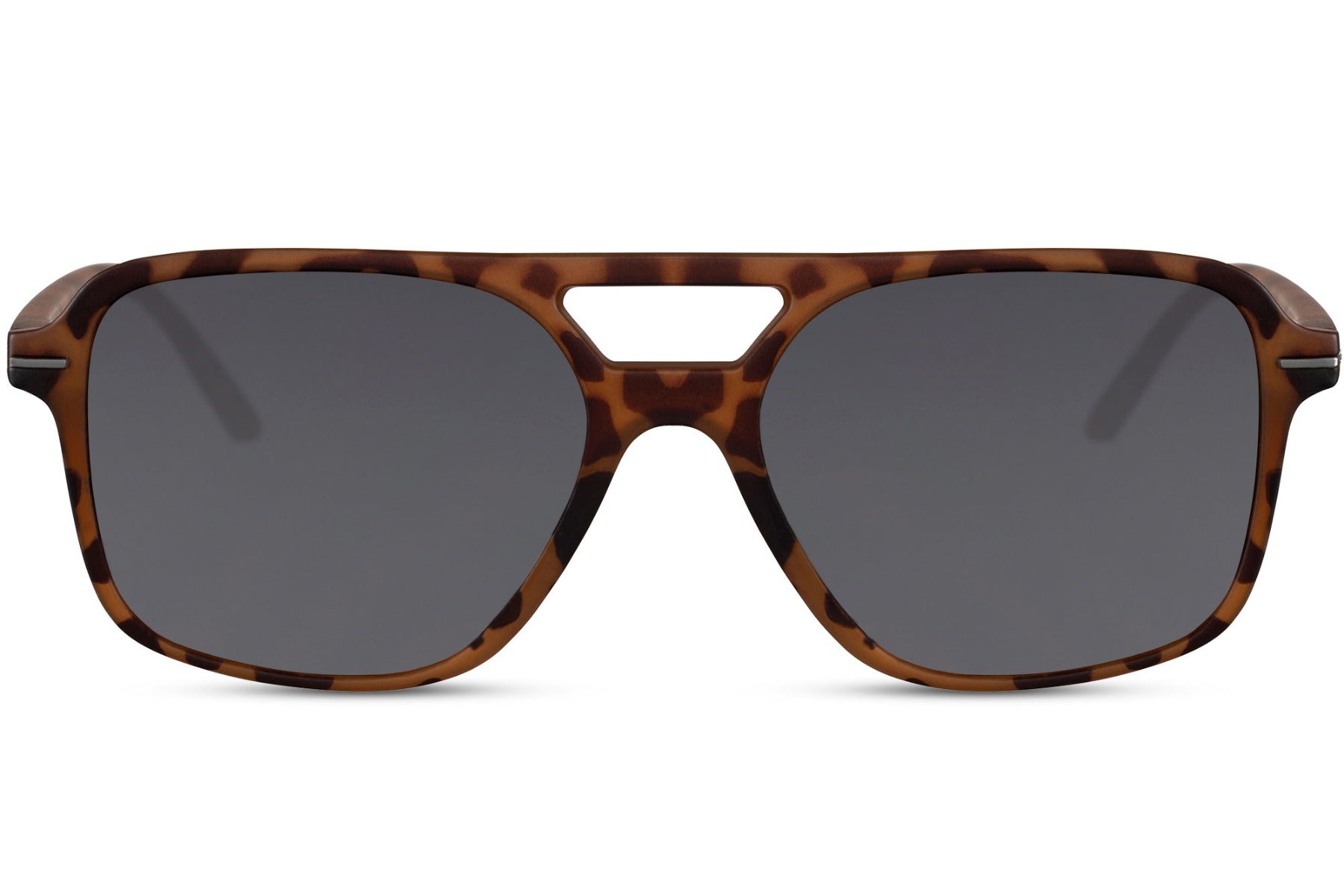 Dark tinted aviator sunglasses with a classic design suitable for everyday wear and versatile styling