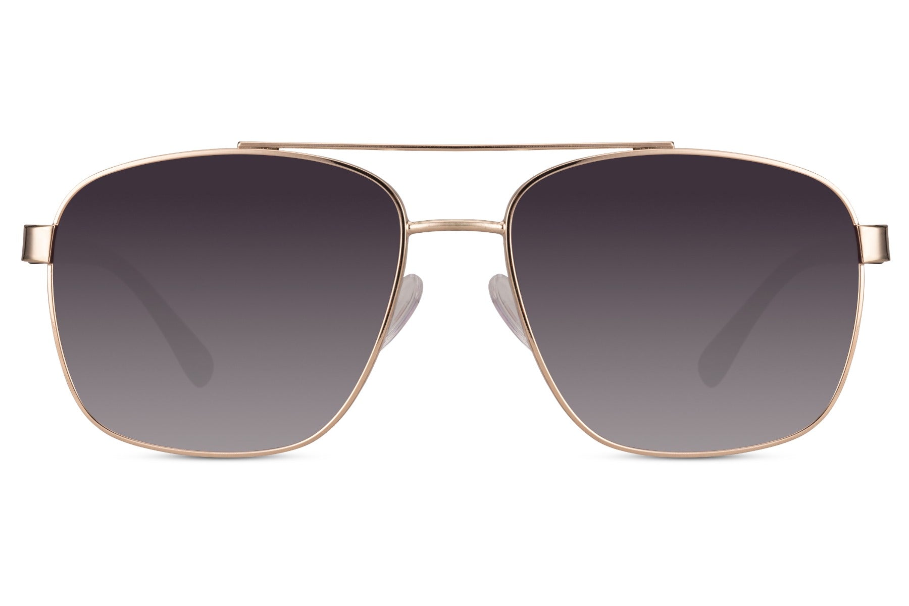 Dark tinted aviator sunglasses with a retro metal frame, perfect for everyday use and versatile styling