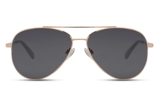 Eco black aviator sunglasses with metal frame by Sunglass Station, designed for UK and Europe buyers seeking sustainable stylish everyday eyewear