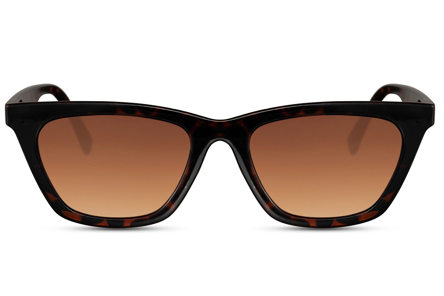Black cat eye sunglasses with tinted lenses and eco friendly frame offering UV protection and lightweight comfort