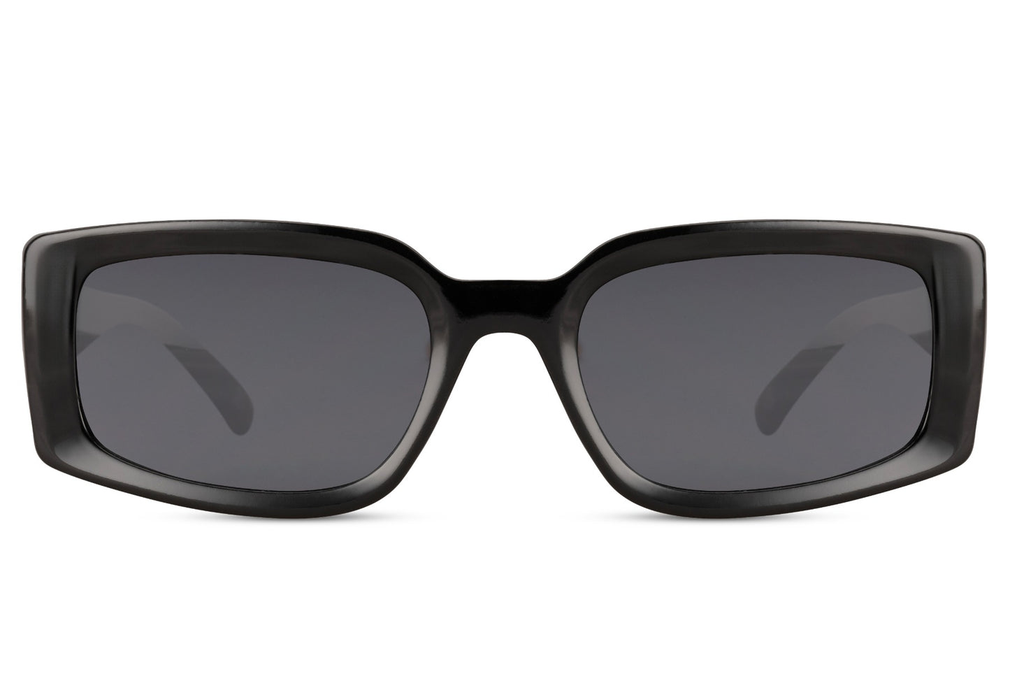 Women’s eco rectangle sunglasses with gradient lenses by Sunglass Station, modern minimalist eyewear with a refined designer finish