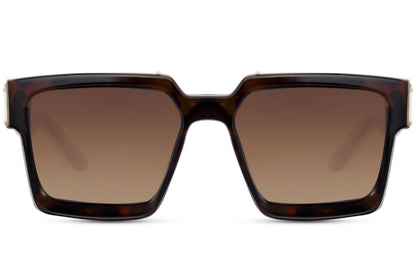 Brown oversized square sunglasses European design, stylish women sunglasses for summer outfits, travel looks and relaxed everyday fashion