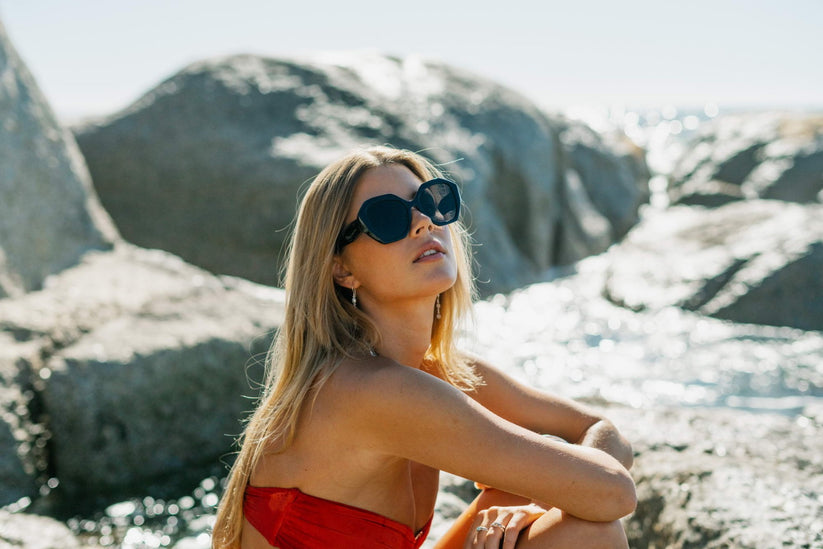 Elegant Geometric Oversized Sunglasses