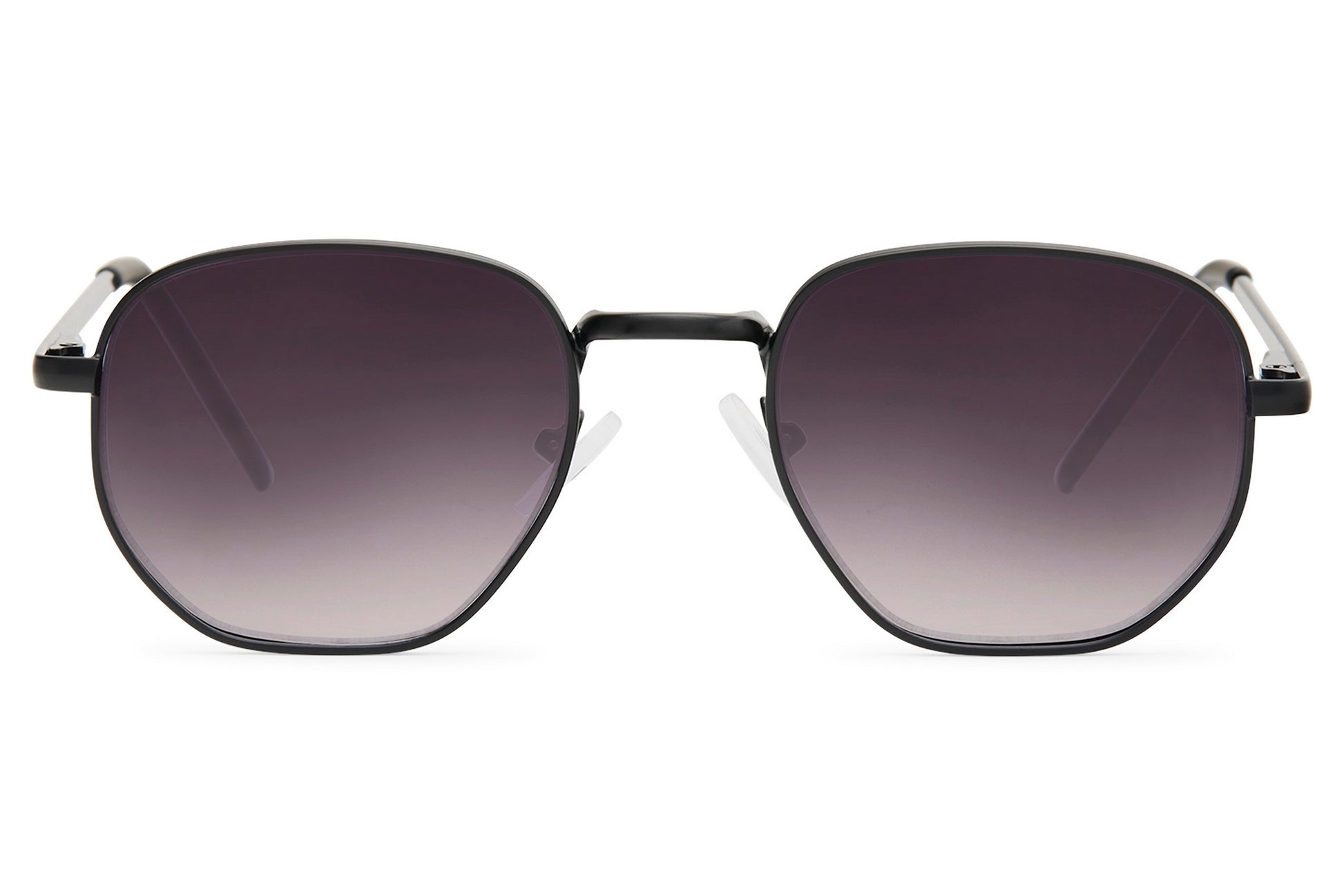 sunglass station geometric sunglasses with smokey lens provides 100% uv400 protection