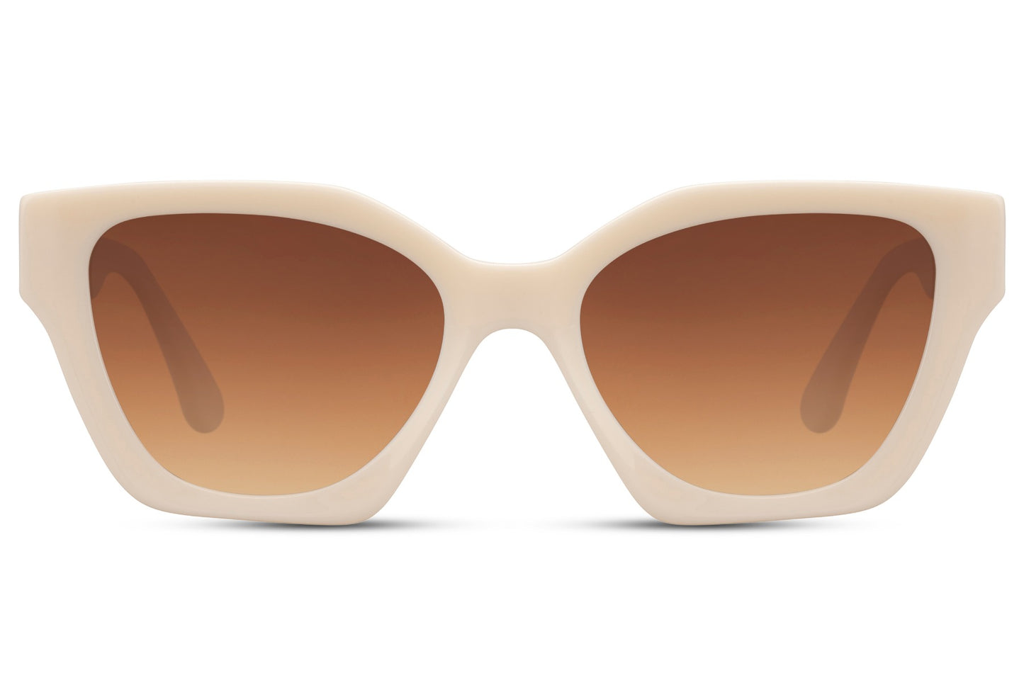 Gradient cat eye sunglasses with polarized lenses providing enhanced clarity and stylish appearance