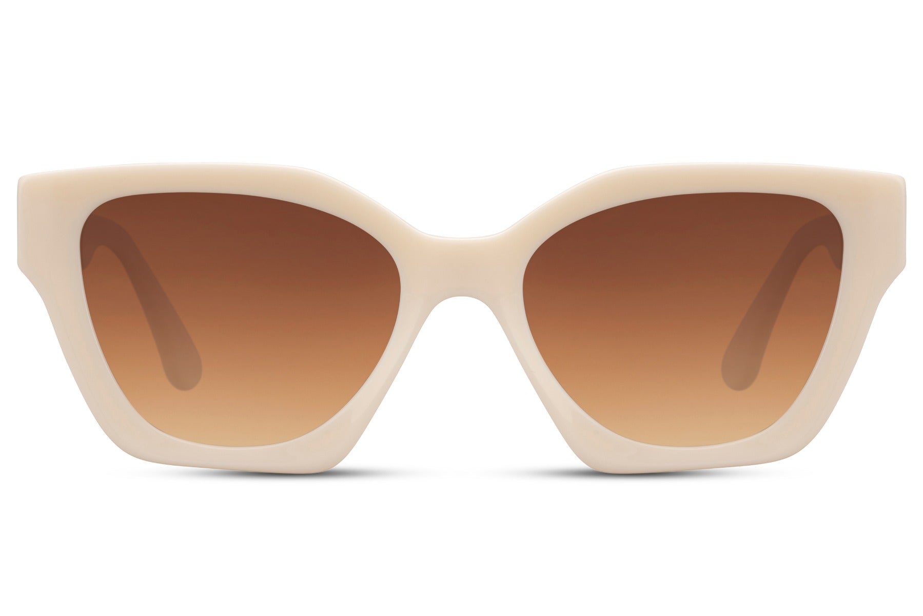 Gradient cat eye sunglasses with polarized lenses providing enhanced clarity and stylish appearance