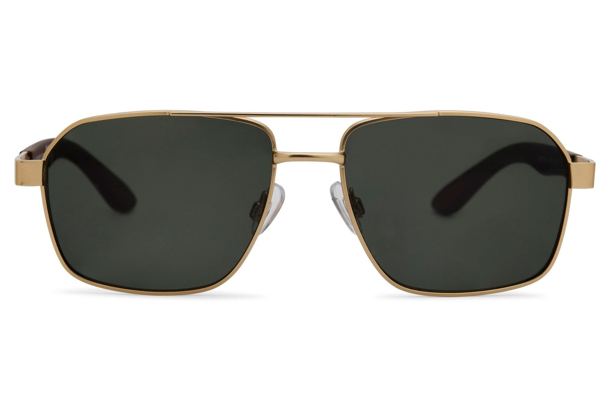 Green lens aviator sunglasses with retro design, suitable for outdoor wear, driving, and relaxed lifestyle looks