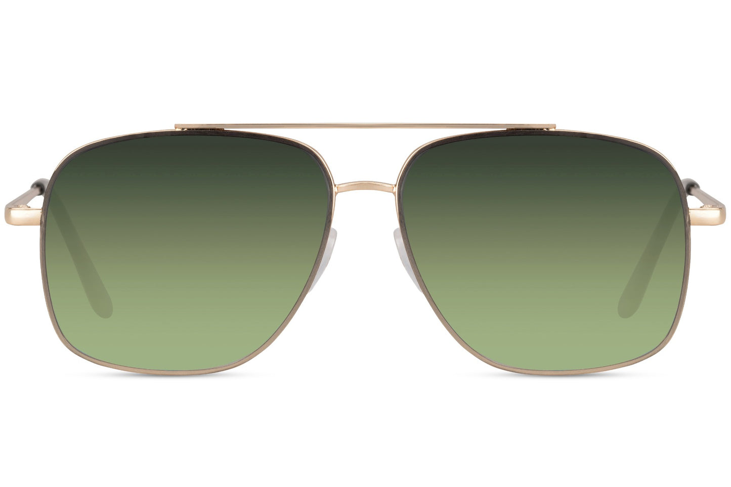 Green lens oversized aviator sunglasses with classic metal frame, ideal for outdoor wear and versatile outfits
