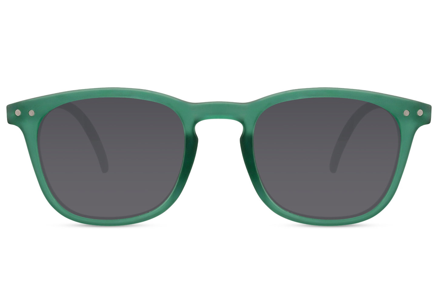 Green square sunglasses for kids with durable frame and dark lenses for holidays, playground and outdoor activities