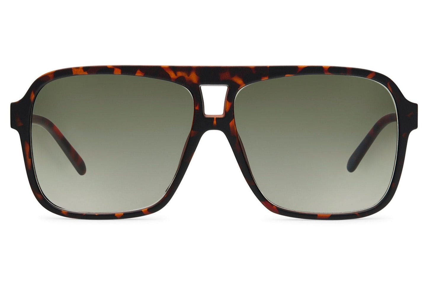 Green tinted aviator sunglasses offering balanced vision and comfortable wear for day to night transitions