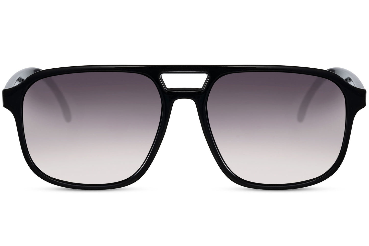 Grey gradient aviator sunglasses with a clean design, suitable for everyday wear and versatile outfits