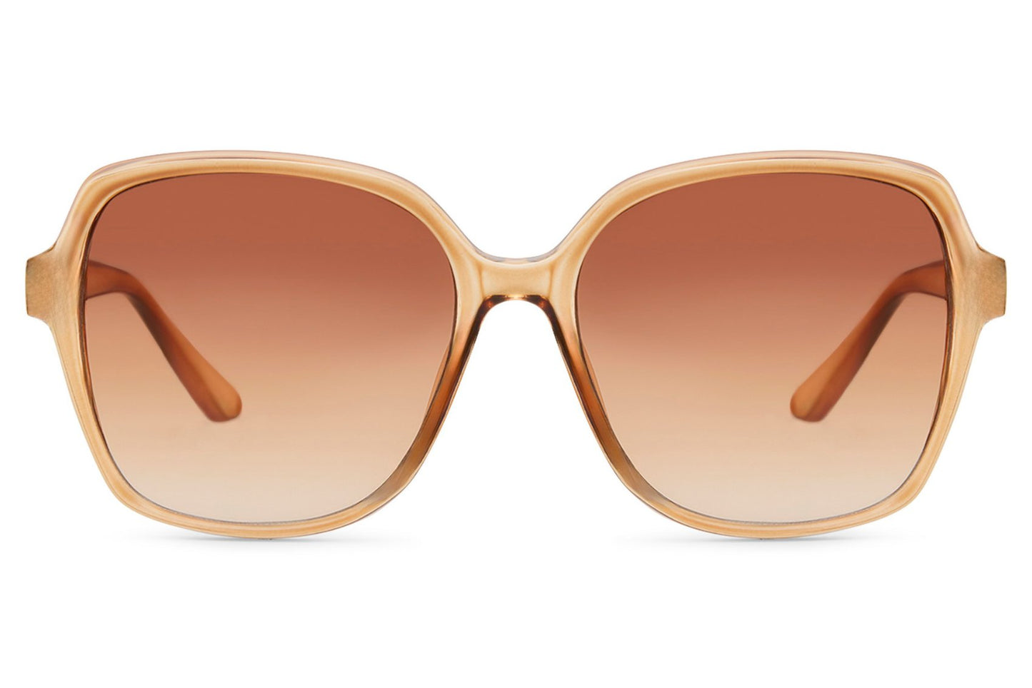 Large oversized sunglasses with gradient lenses and bold frame, offering a fashionable look with comfortable all day wear