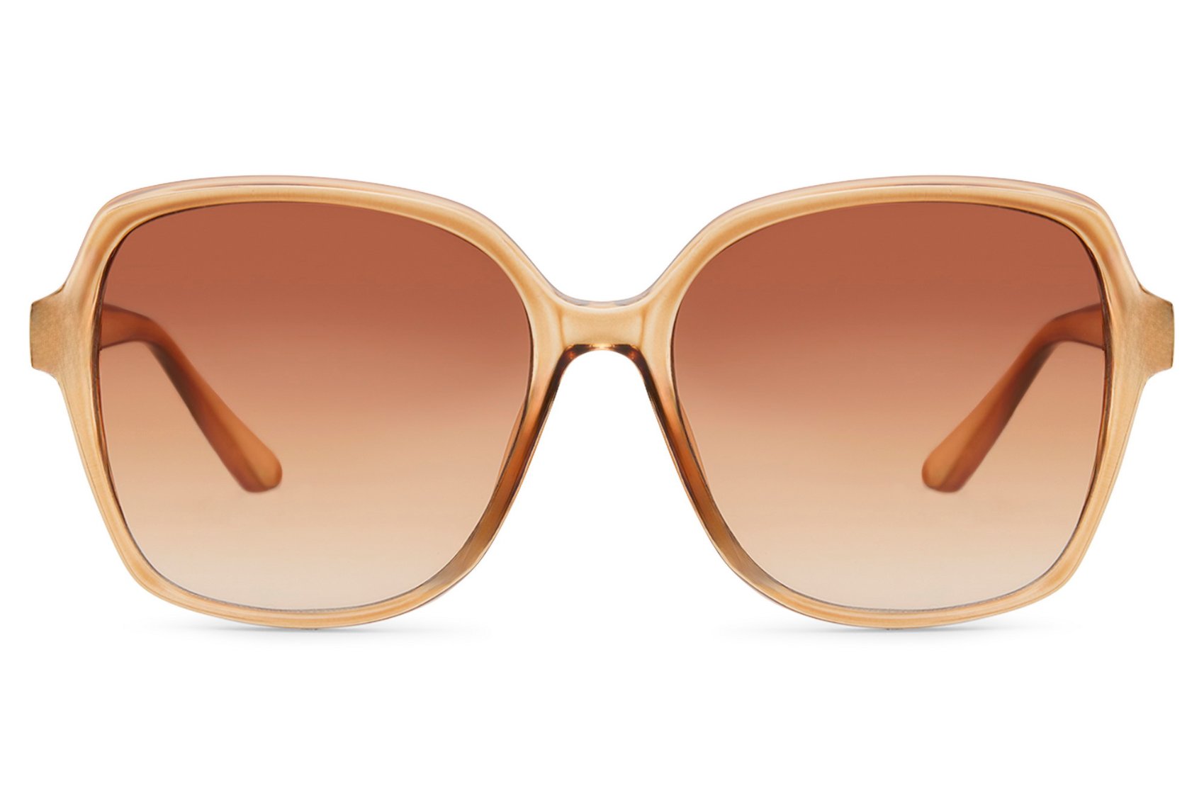 Large oversized sunglasses with gradient lenses and bold frame, offering a fashionable look with comfortable all day wear