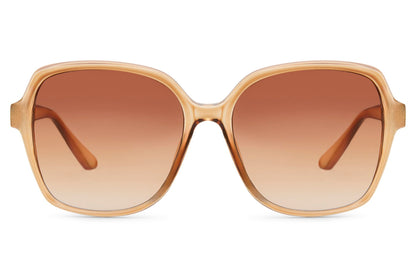 Large oversized sunglasses with gradient lenses and bold frame, offering a fashionable look with comfortable all day wear