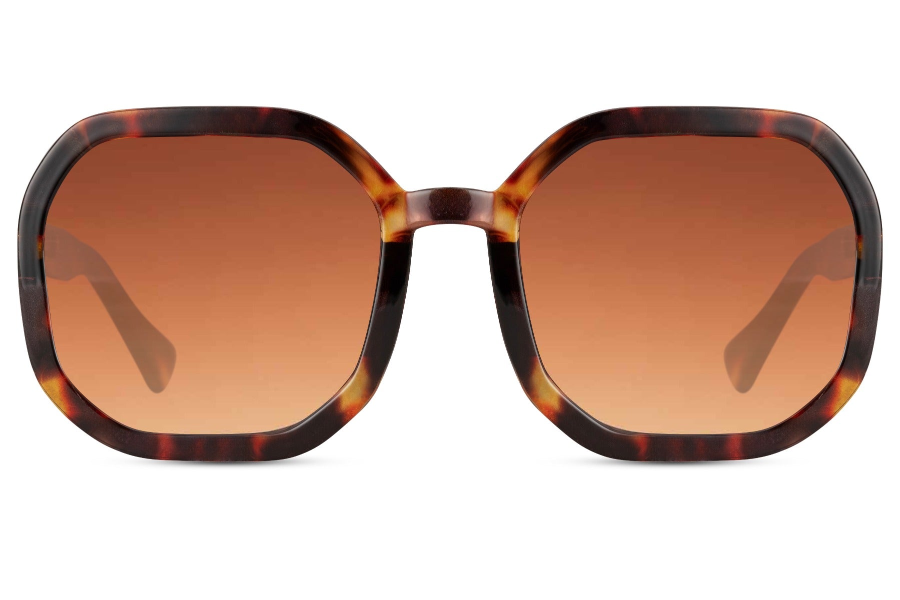 Large oversized tortoiseshell sunglasses for women with wide square frame and UV protection, bold fashion sunglasses for holidays and beach outfits