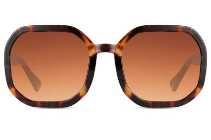 Large oversized tortoiseshell sunglasses for women with wide square frame and UV protection, bold fashion sunglasses for holidays and beach outfits