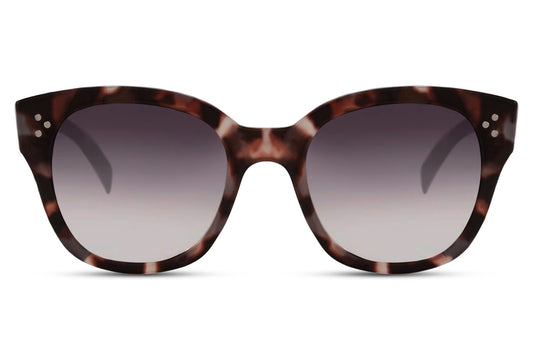 Leopard print oversized sunglasses with brown gradient lenses and bold frame, a statement eyewear piece for modern fashion and everyday UV protection