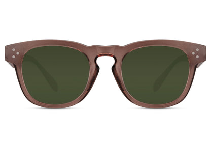 Leopard print retro sunglasses with round square frame design for trendy men and women fashion looks