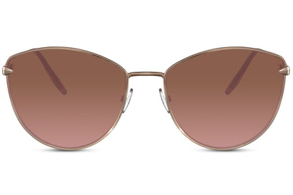 Light brown cat eye sunglasses with a clean and stylish design suitable for daily use