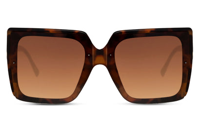 Light brown oversized square sunglasses with cream frame, trendy women sunglasses for vacation outfits, casual luxury fashion and sunny day styling