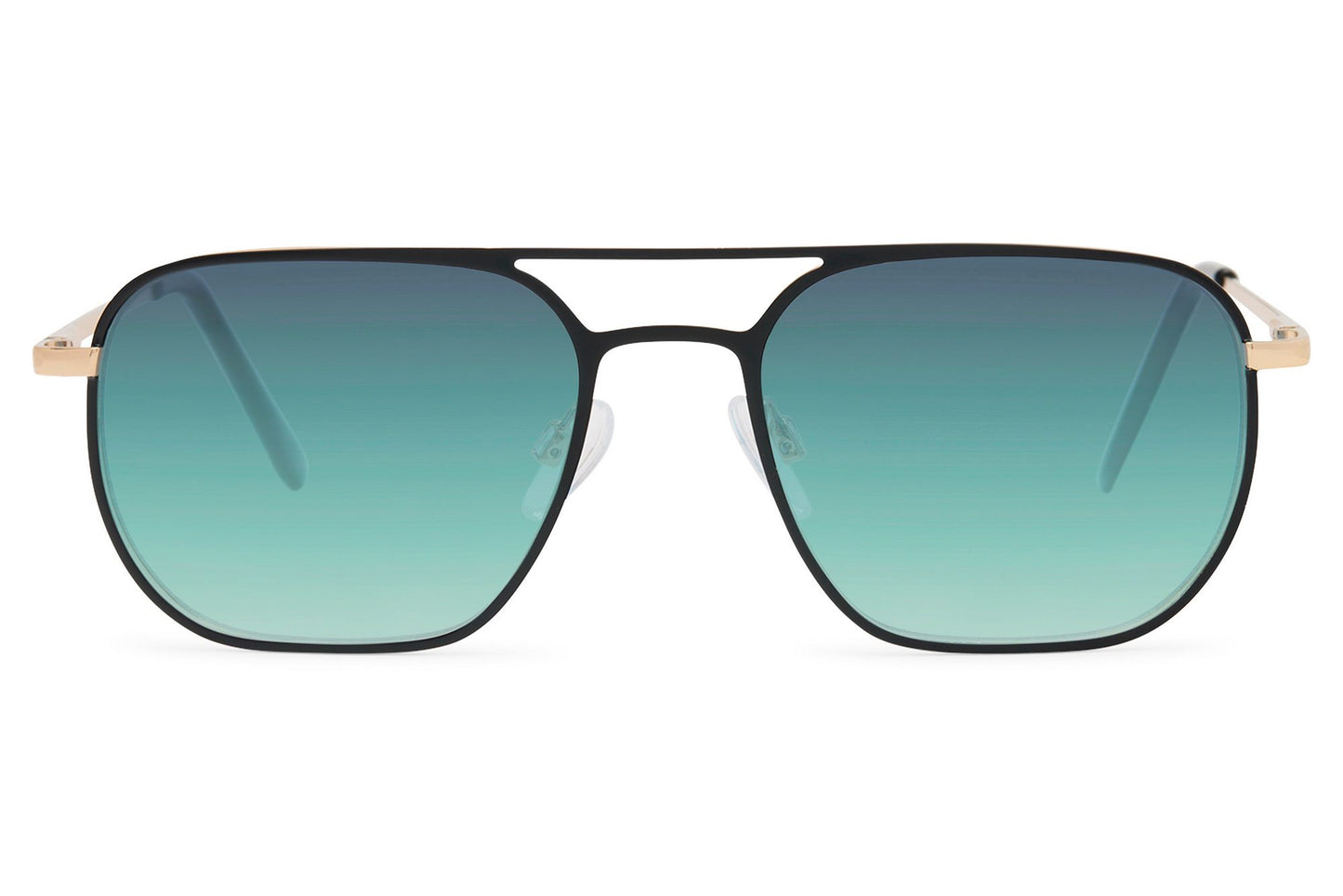 Light green tinted aviator sunglasses designed for casual styling, combining a fresh look with comfortable all-day wear