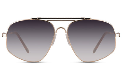 Light grey aviator sunglasses for men with retro frame design, ideal for everyday styling and casual outfits