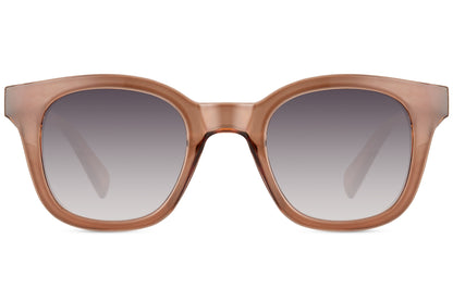 Lightweight eco friendly sunglasses with square frame design for sustainable fashion and outdoor styling