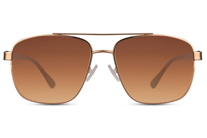 Metal frame aviator sunglasses designed for lightweight comfort and a secure fit for all-day wear