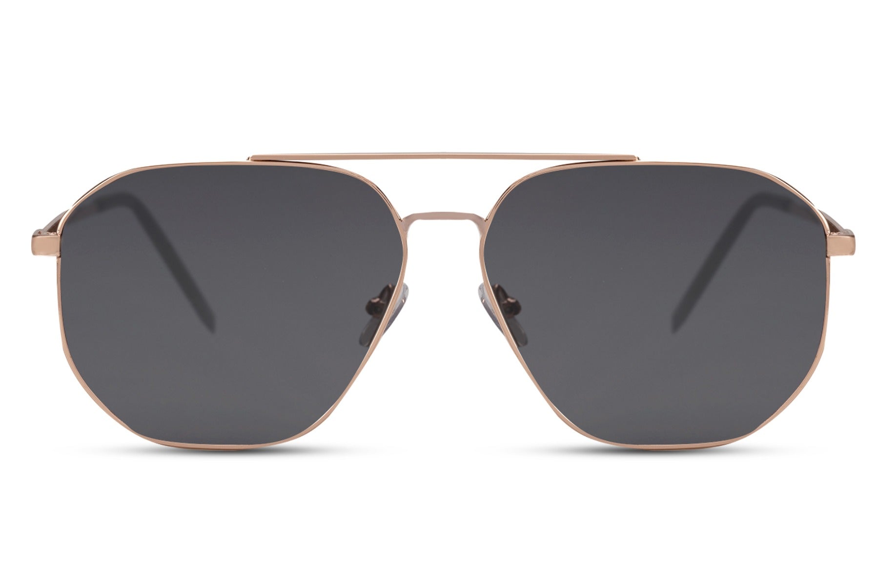 Metallic frame aviator sunglasses by Sunglass Station with dark lenses, designed for driving, outdoor use, and everyday wear with strong UV400 protection